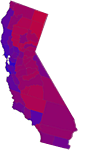 Political Map of California