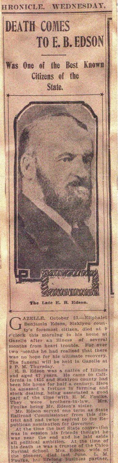 Edson Obituary