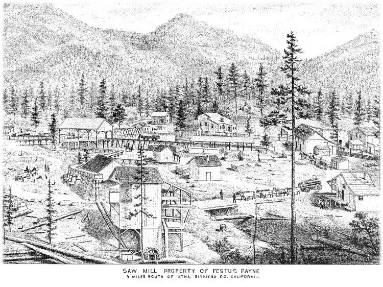Festus Payne Saw Mill sketch